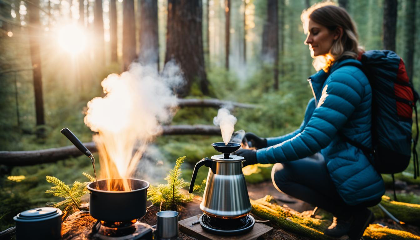 Brewing Coffee in the Outdoors
