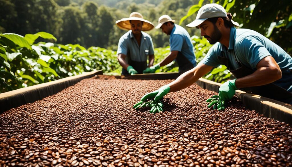 coffee drying