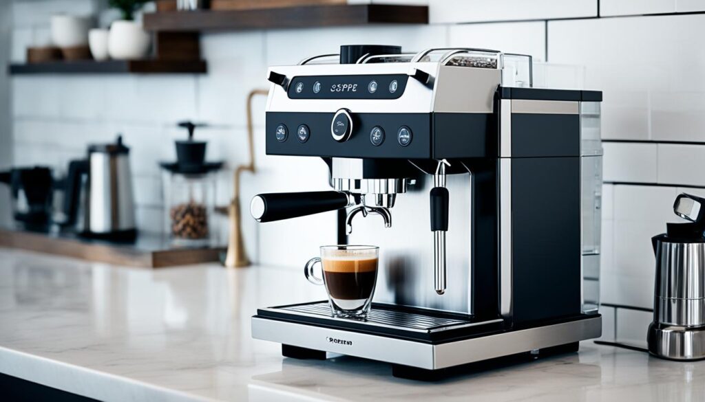 espresso machine setup image