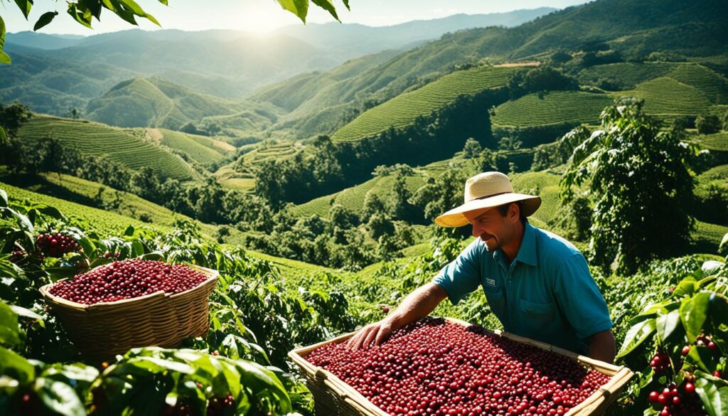 organic coffee farming and fair trade coffee production